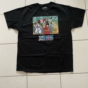 One Piece Black Graphic T-Shirt